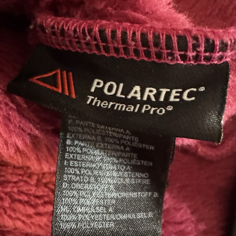 The‎ North Face Women's Thermal Full Zip Jacket, Medium, Berry & Gray, Polartec - Picture 6 of 8